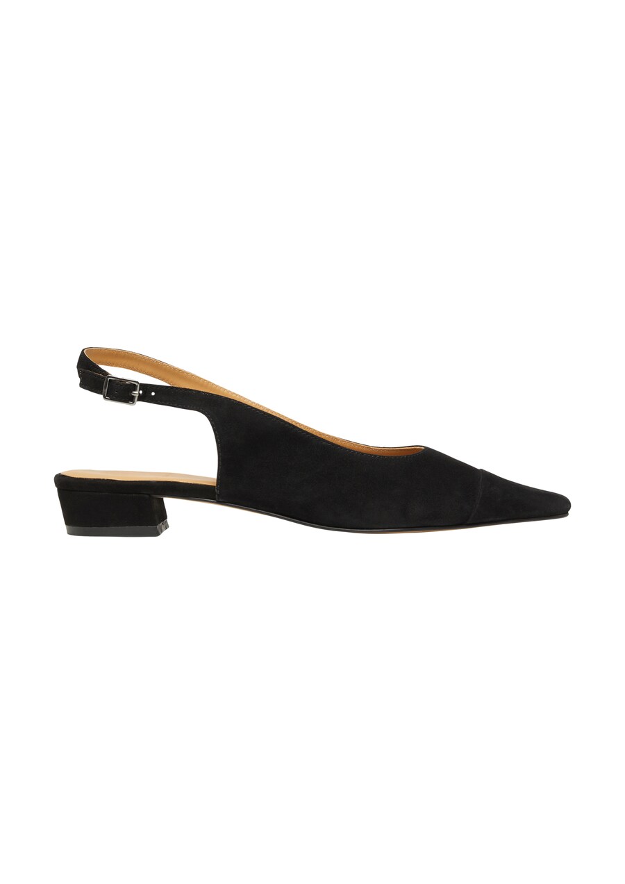 Балетки с ремешком COMMA, Black