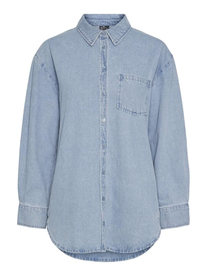 

Блузка Pieces, цвет light blue denim