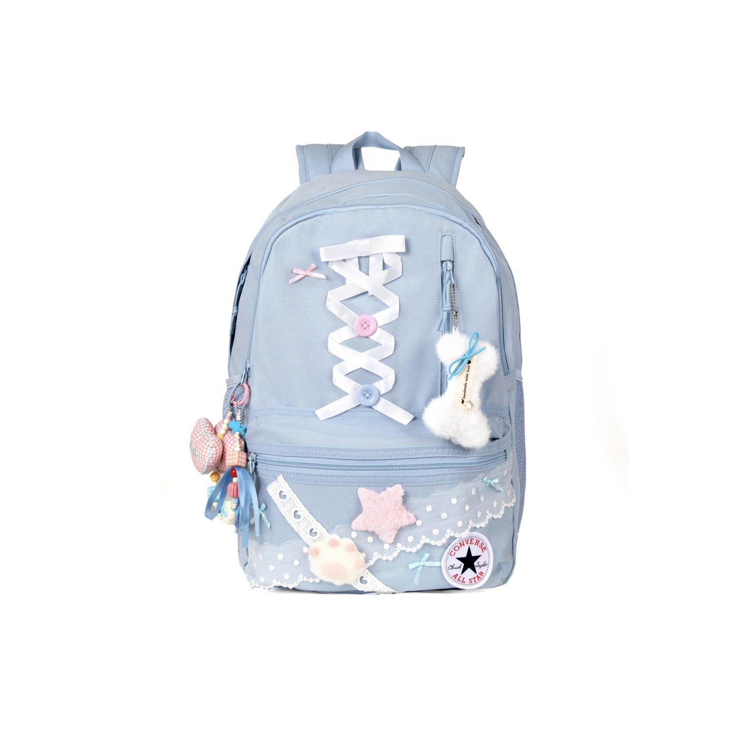 

Converse Полиэстеровый рюкзак средний женский сшитая звезда бархат милая, Fleece Sweetheart