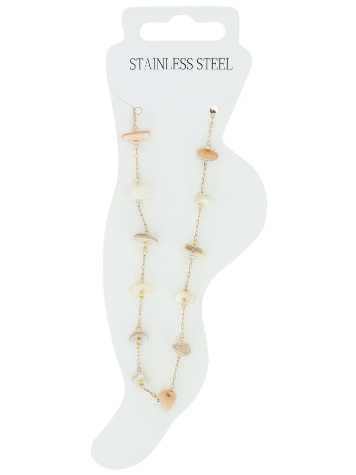 

Adeliás Женский кулон из нержавеющей стали с золотой жемчужиной