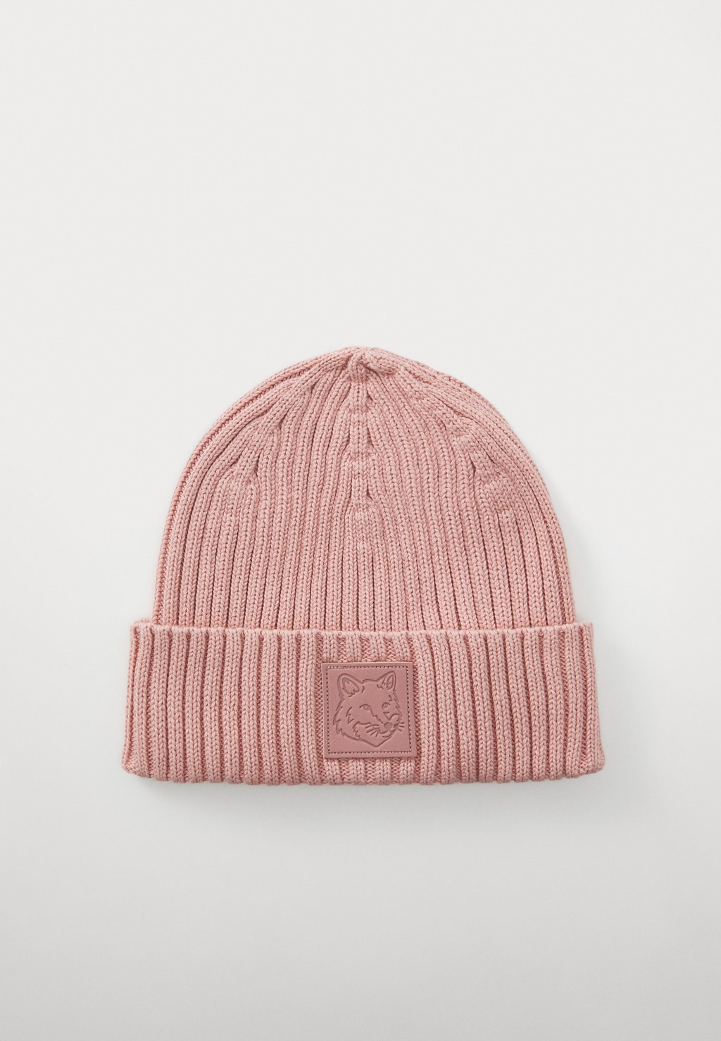 

Шапка BOLD FOX HEAD PATCH BEANIE Maison Kitsuné, розовый