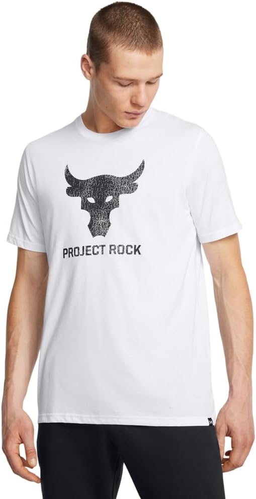 

Мужская футболка с коротким рукавом Under Armour Project Rock Payoff Graphic, (100) White/Black, Белый, Мужская футболка с коротким рукавом Under Armour Project Rock Payoff Graphic, (100) White/Black