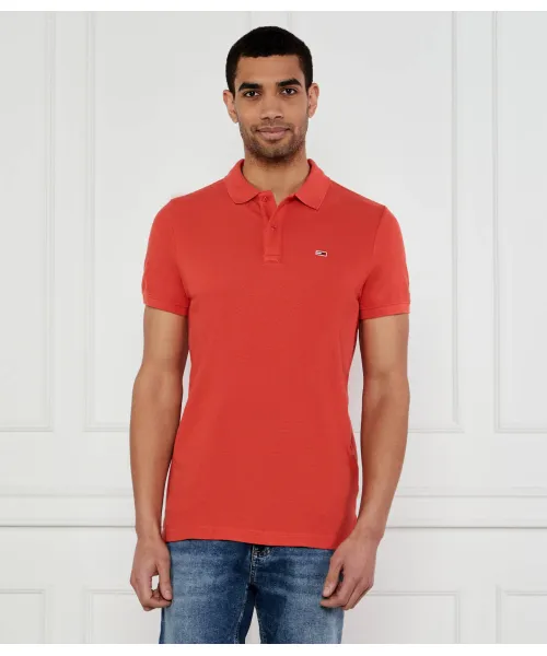 

Футболка поло Slim fit Tommy Jeans, красный