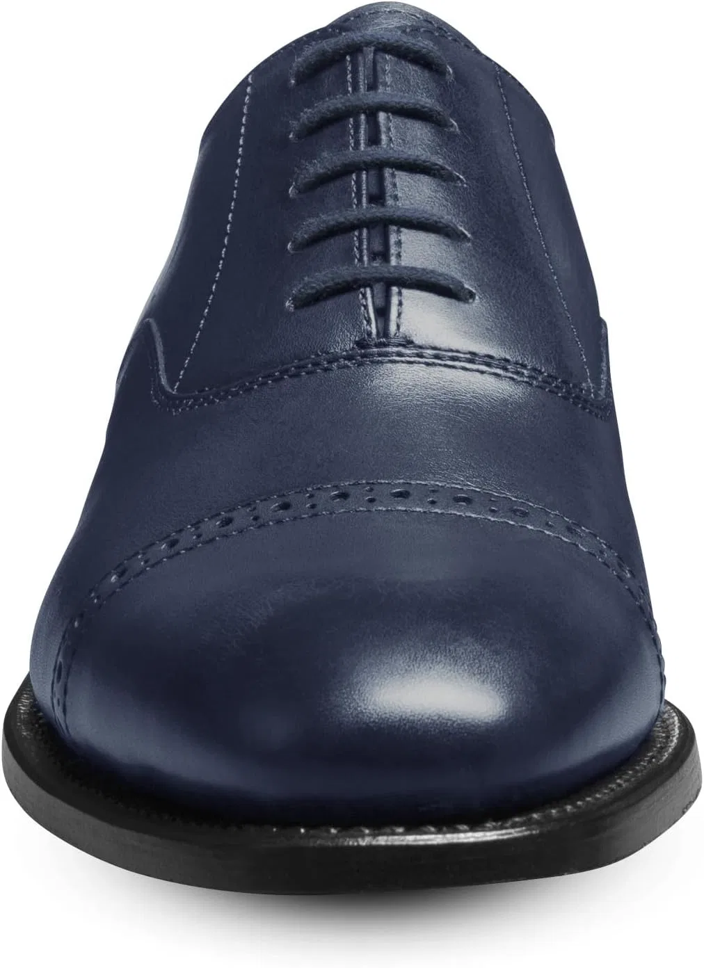 Оксфорды из натуральной кожи Allen Edmonds, синяя кожа — фото 2