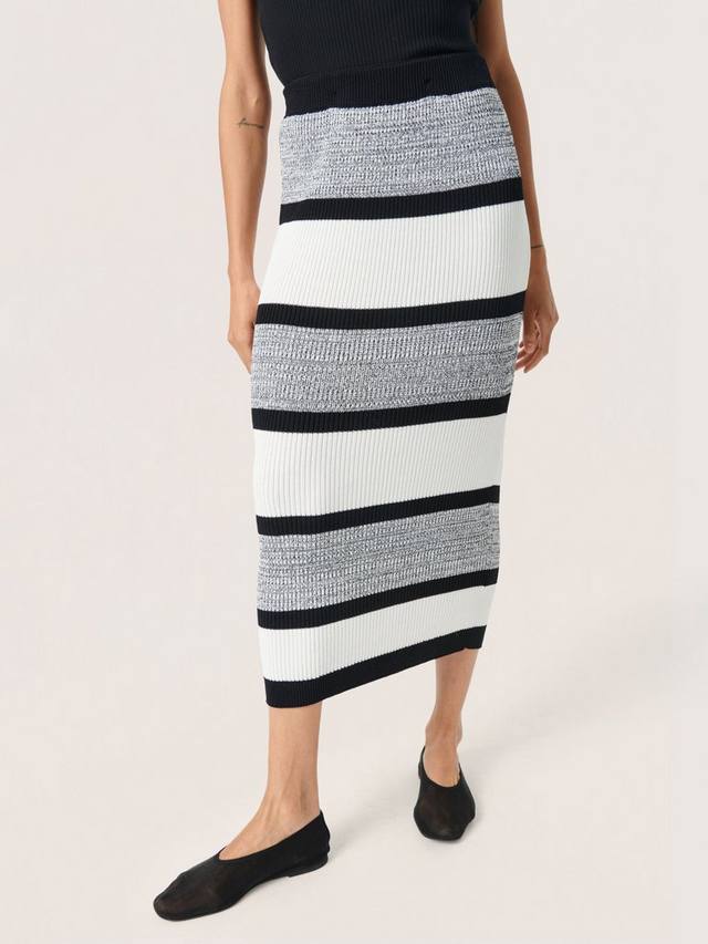 

Рохана полосатая вязаная миди-юбка Soaked In Luxury, Black/White