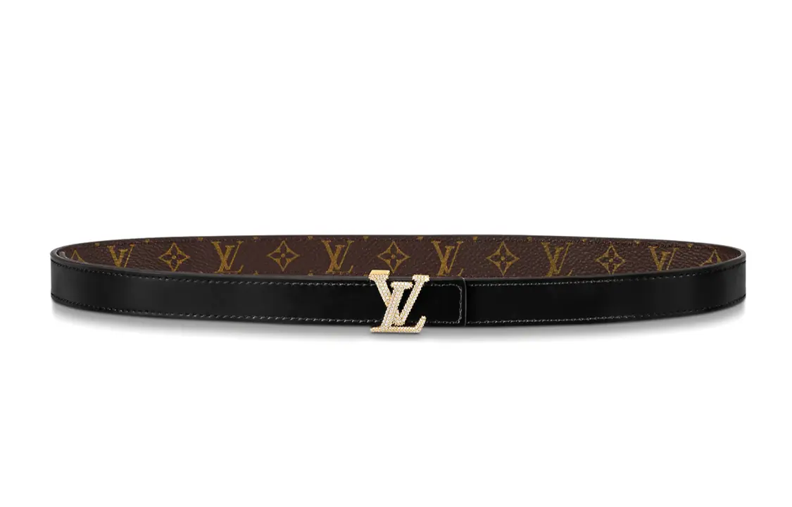 

LOUIS VUITTON Женский кожаный ремень, Черный