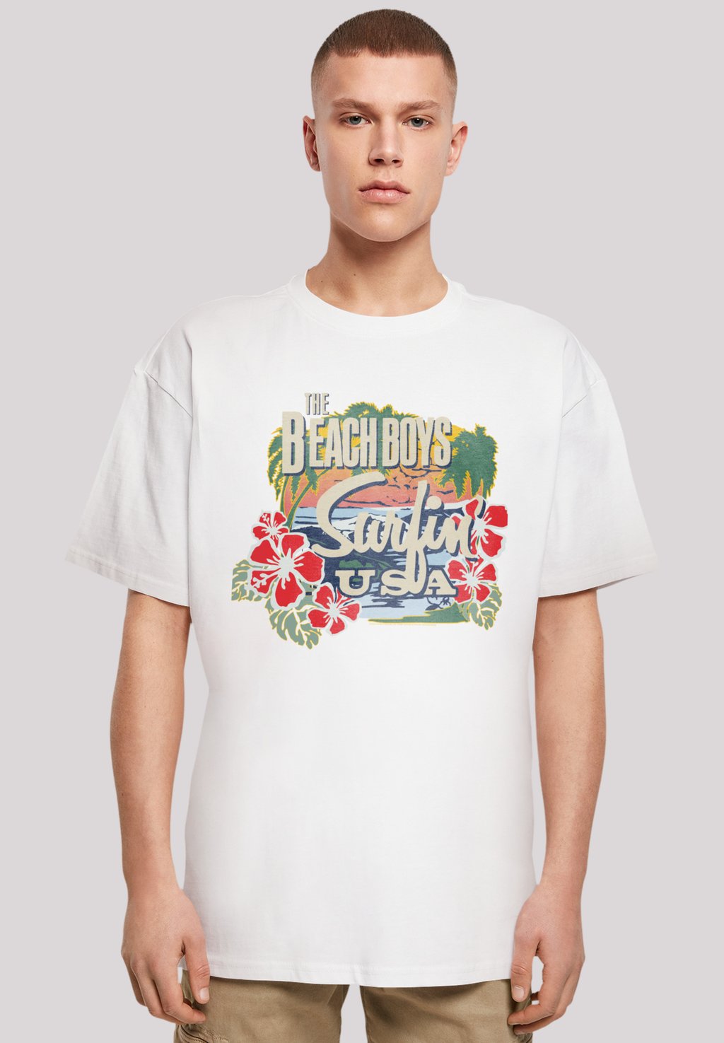 

Футболка с принтом THE BEACH BOYS MUSIK BAND TROPICAL F4NT4STIC, белый