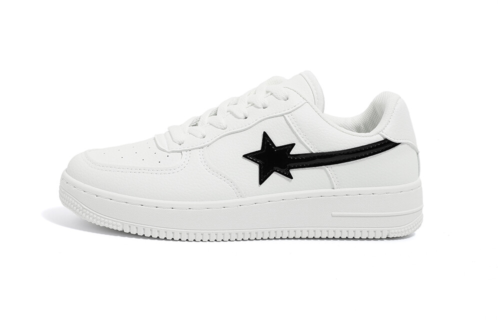 

Кроссовки HUANQIU Skateboarding Shoes Women's Mid-top, белый/красный
