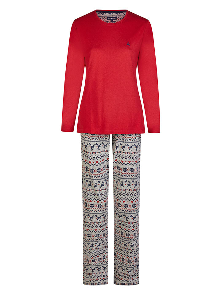 

Happy Shorts Пижама серо-красного цвета