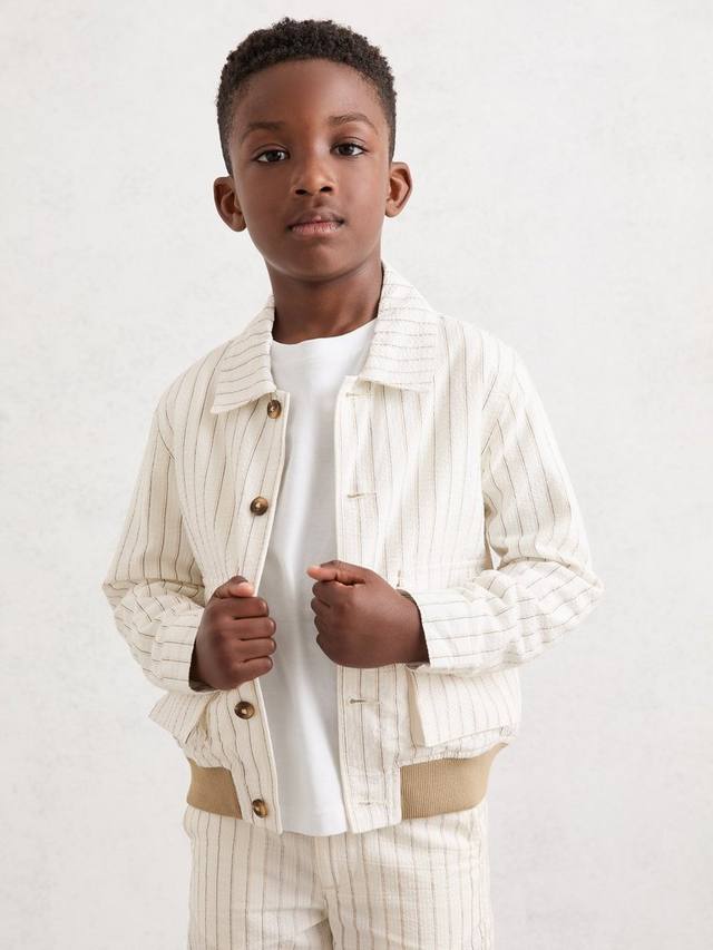 

Детская куртка Easton Reiss, Off White/Taupe