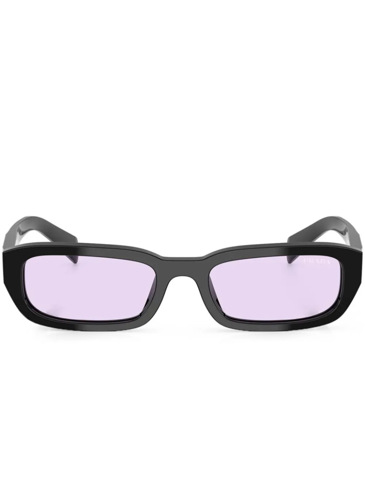 

Prada Eyewear солнцезащитные очки в прямоугольной оправе, черный