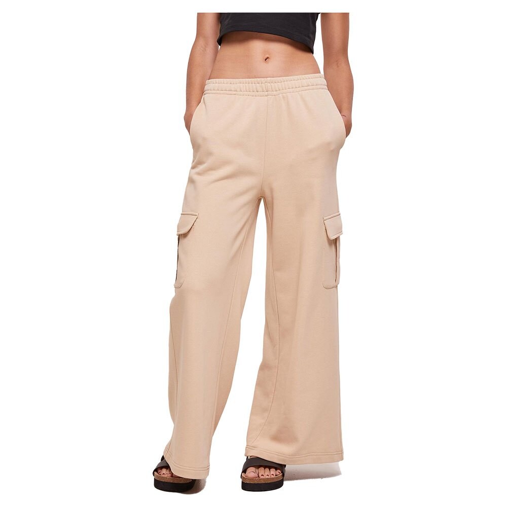 

Брюки Urban Classics Terry High Waist Cargo, бежевый