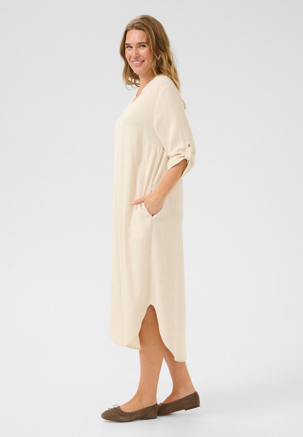 

Повседневное платье KAMRI CAFTAN Love Copenhagen, бежевый