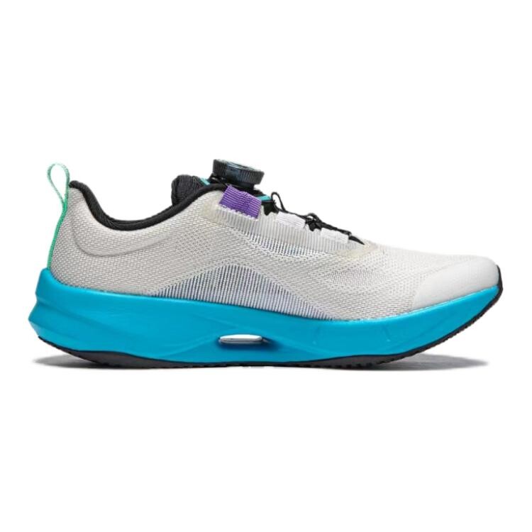 Супер легкие 21 детские кроссовки GS Low-top серо-сине-зеленые Lining Young, зеленый — фото 2
