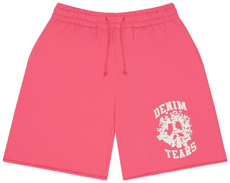 

Denim Tears Джинсовые слезы, спортивные шорты Denim University, розовые