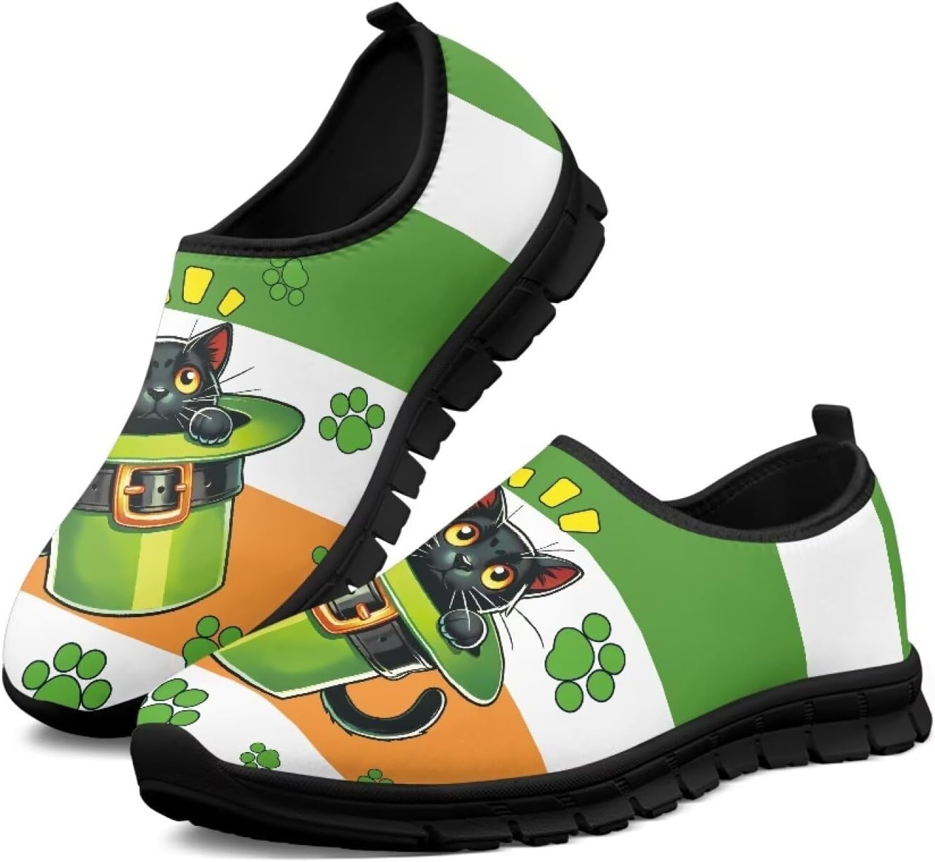 

Кроссовки Hresuewn для мужчин, удобные, дышащие, легкие, повседневные и вечерние туфли для мужчин, комфортная обувь для ходьбы, St. Patrick's Day