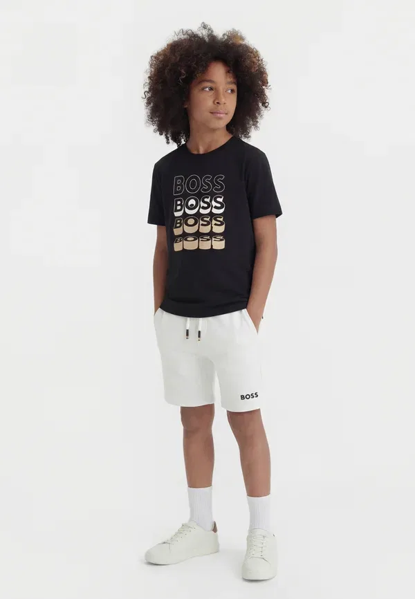 Футболка принтованная Boss Kidswear, черный