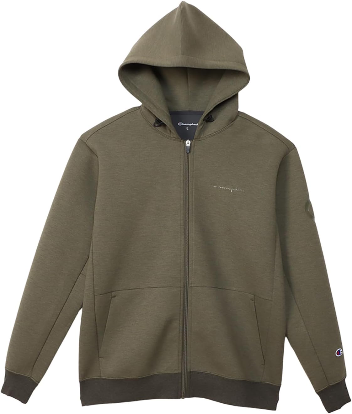 

Мужская спортивная толстовка Champion C3-YS101 с длинными рукавами и капюшоном WRAP-AIR, эластичная, термобелье, с логотипом, на молнии