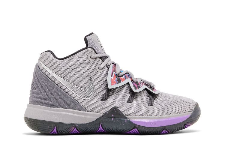 Кроссовки Nike Kyrie 5 BP 'Graffiti', серый — фото 2