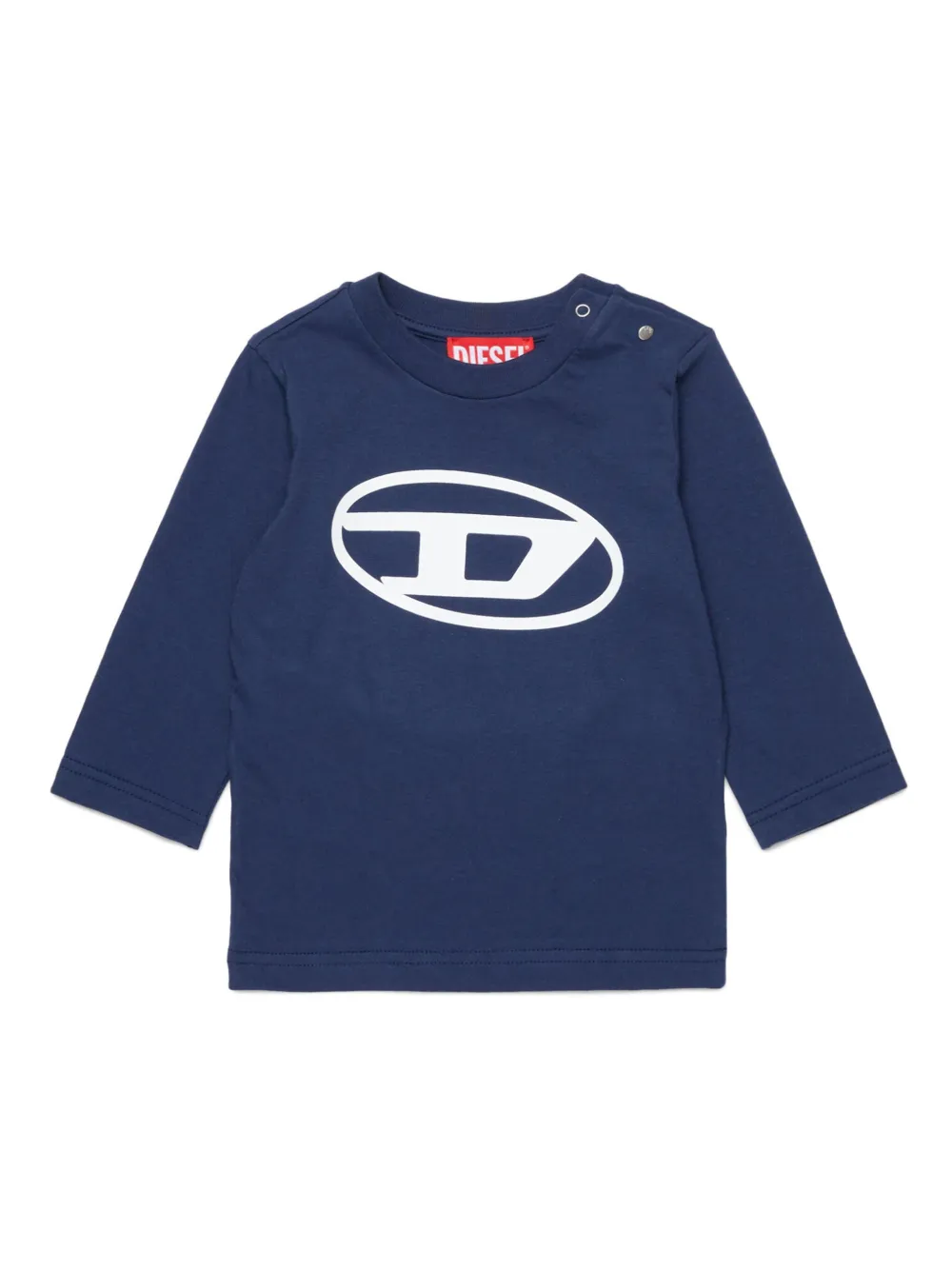 

Футболка с принтом Oval D Diesel Kids, синий