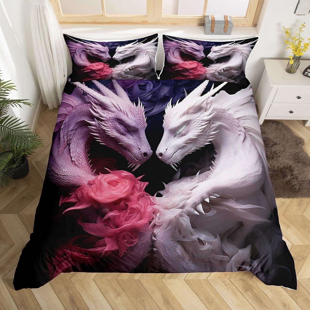 

Пододеяльник 3D Dragon Queen Size Castle Fairy, Dragon 02