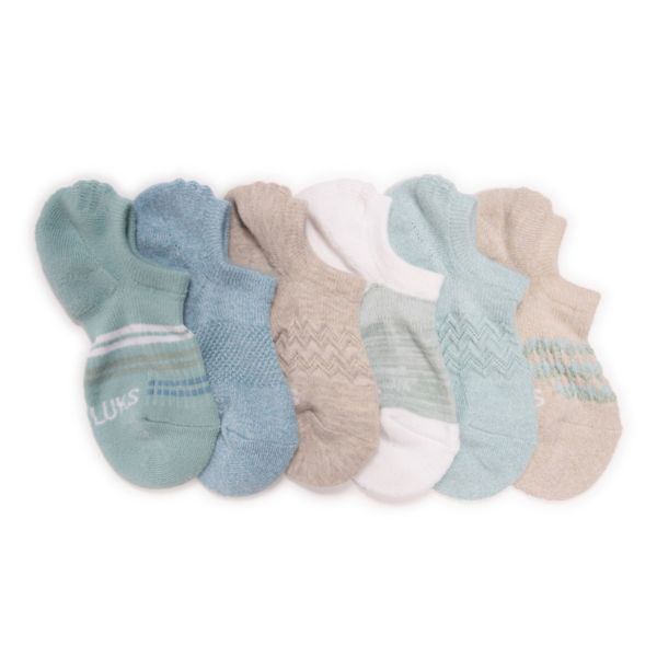 

Женские носки 6 штук невидимки Muk Luks, цвет frost oat