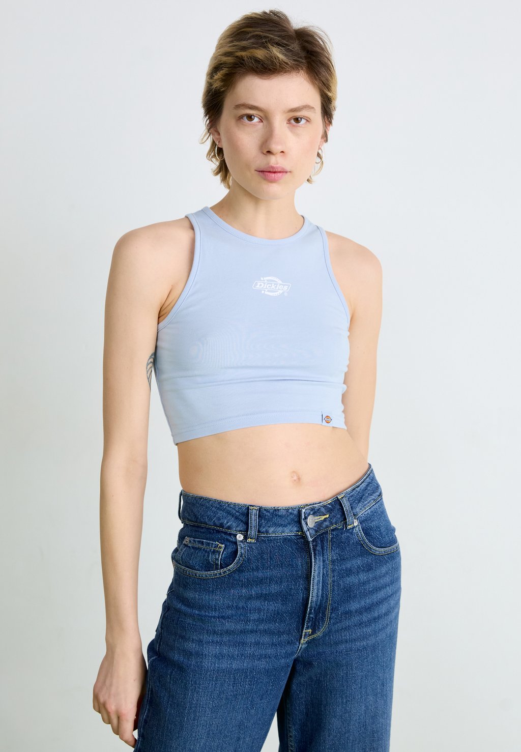 

Топ POWERS Dickies, светло-голубой