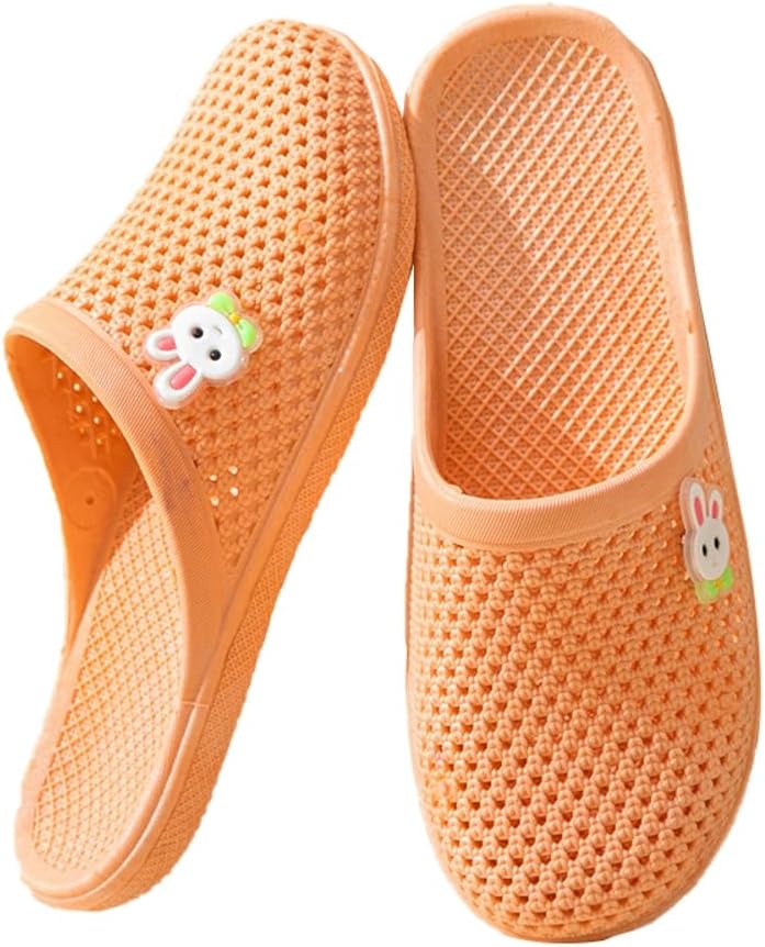 

Женские банные тапочки Caistre с отверстиями, легкие шлепанцы для ванной, для дома и улицы, противоскользящие, для бассейна и пляжа, оранжевый