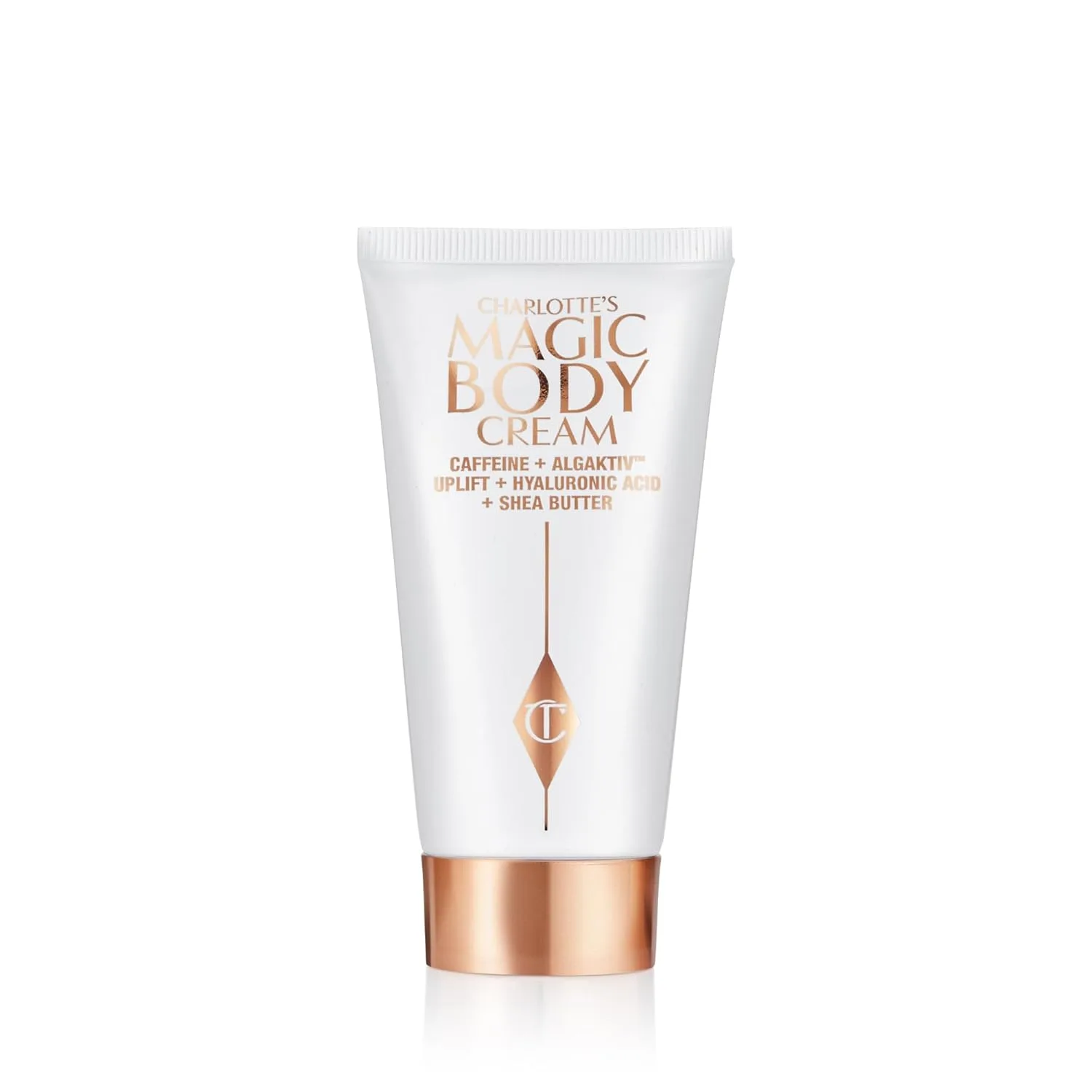 Крем для тела Charlotte Tilbury Magic Body Cream - подтягивающий крем для тела, обогащенный кофеином, гиалуроновой кислотой и маслом ши - питает, разглаживает и увлажняет кожу. 50 мл (1 шт.)