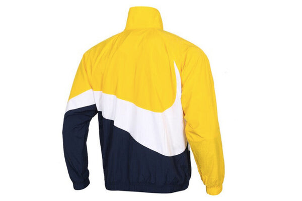 Куртка Nike Big Swoosh Large Logo Woven Colorblock Jacket Yellow, желтый — фото 2