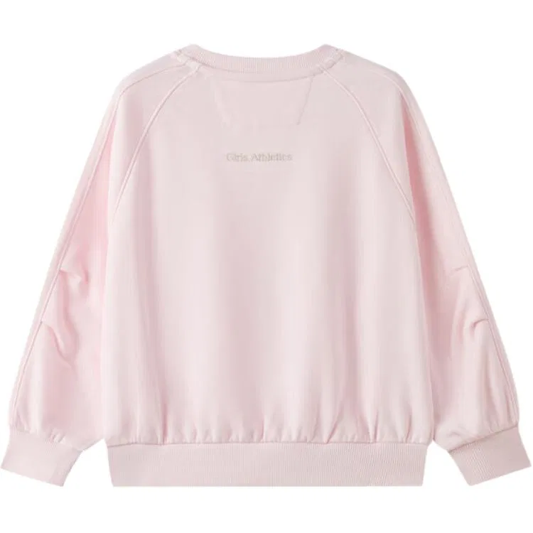 Детский свитшот с круглым вырезом New Balance, Light Pink — фото 3