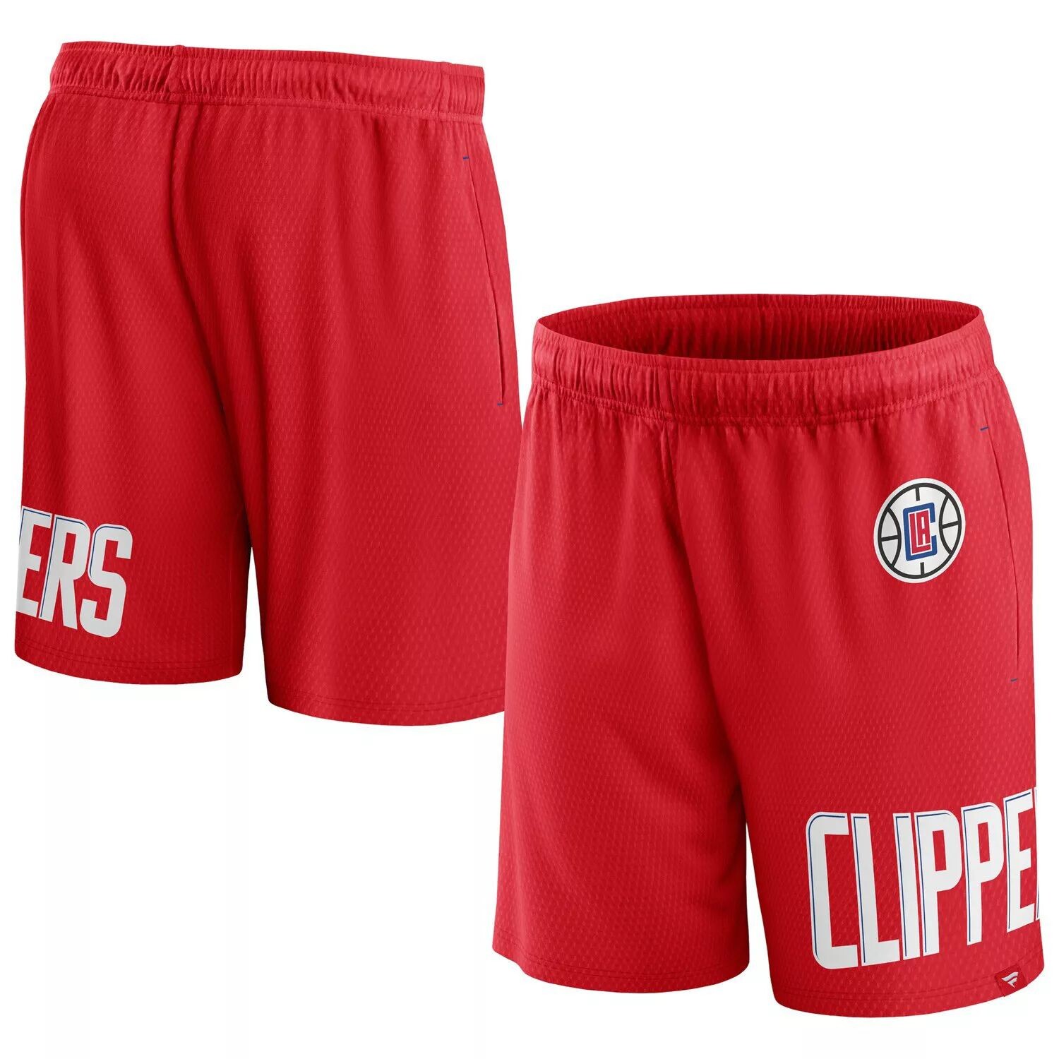 

Мужские фирменные красные сетчатые шорты LA Clippers Free Throw Fanatics