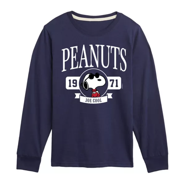

Футболка с длинным рукавом и принтом «Peanuts Snoopy» для мальчиков 8-20 лет Licensed Character, синий