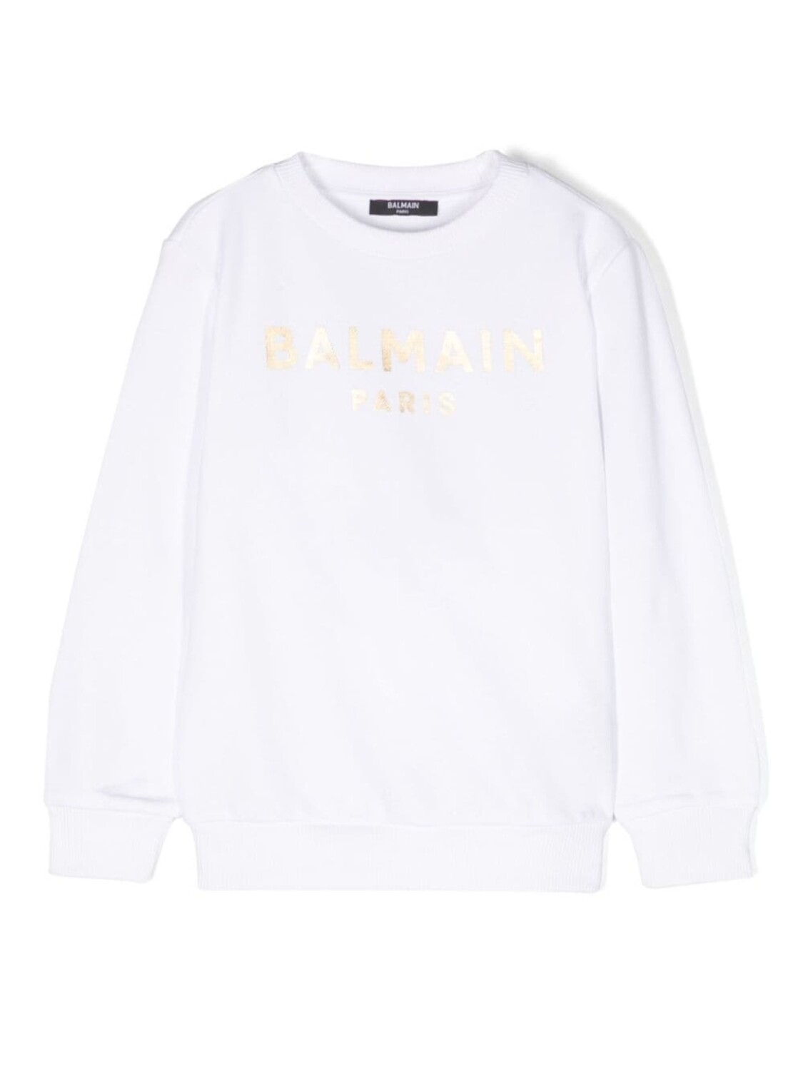 

Balmain Kids хлопковая толстовка с логотипом, белый