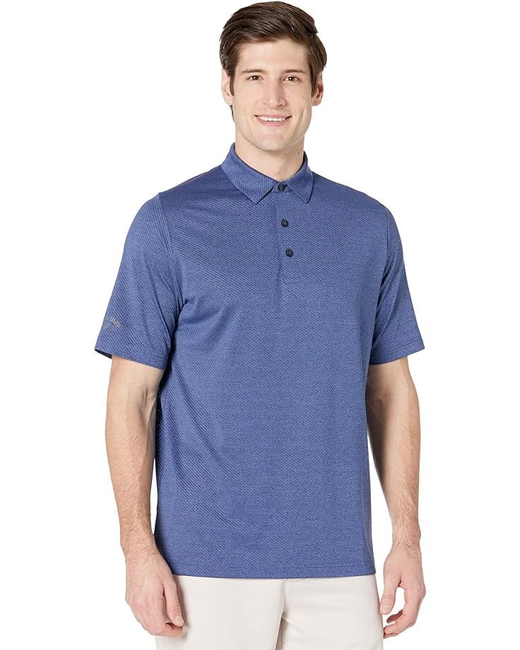 

Поло Callaway Ventilated Heather Jacquard, цвет Peacoat Heather