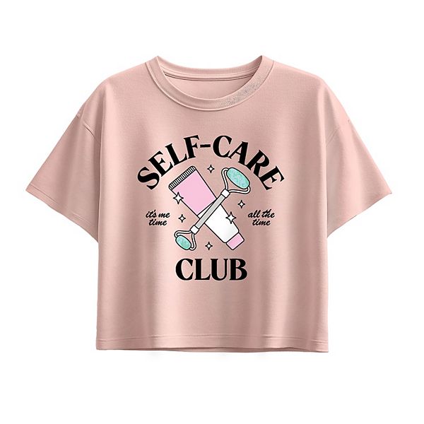 

Футболка Boxy для девочек 7-16 лет Self Care Club Licensed Character, Light Pink