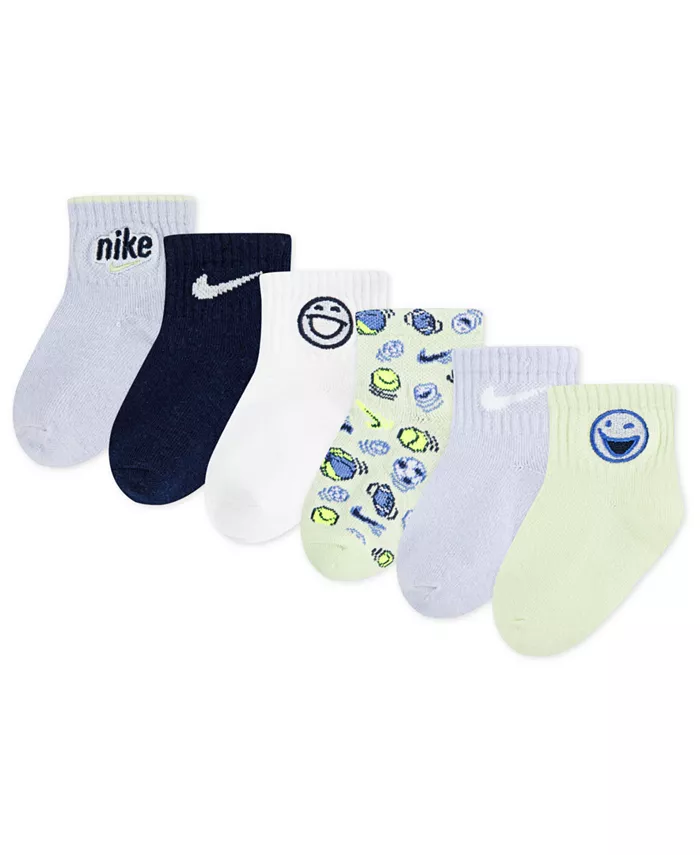 

Носки для девочек, 6 пар, Play For All Nike, синий