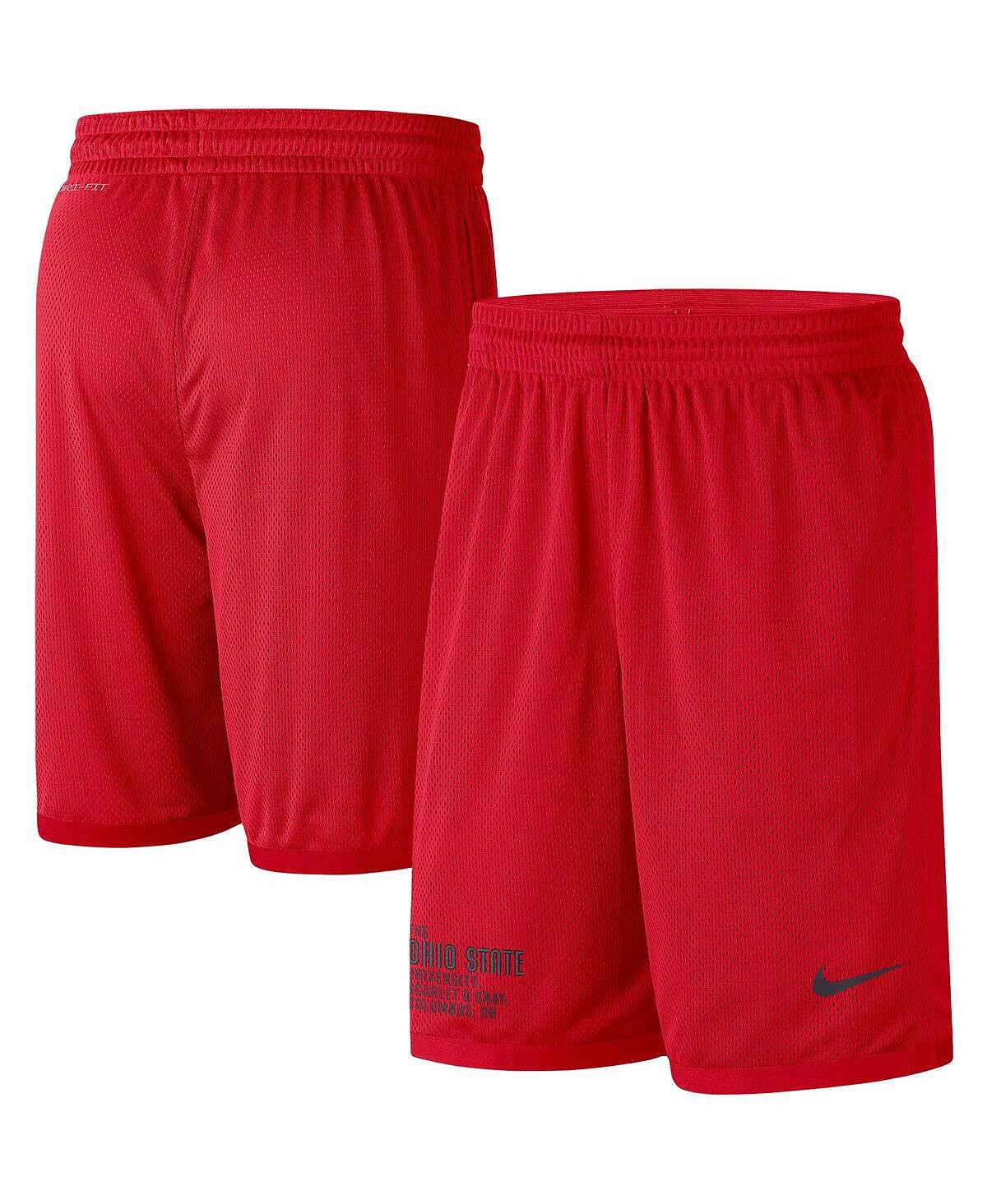 

Мужские шорты из сетки Scarlet Ohio State Buckeyes Performance Nike