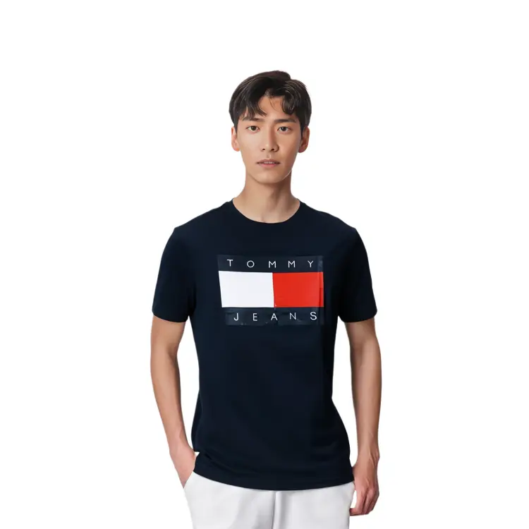 Футболка унисекс Tommy Hilfiger, темно-синий — фото 4