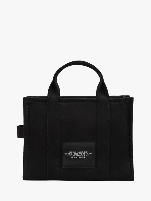 Средняя хлопковая сумка-шоппер из парусины Marc Jacobs, Black — фото 3