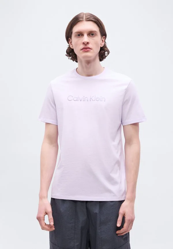 Футболка с графическим принтом в спортивном стиле Calvin Klein, Island Lilac — фото 3