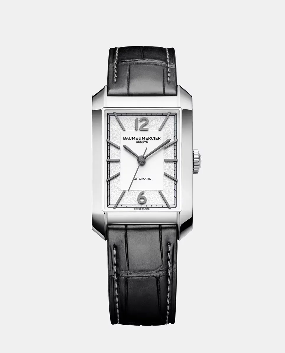 

Hampton M0A10522 автоматические черные кожаные женские часы Baume & Mercier, черный