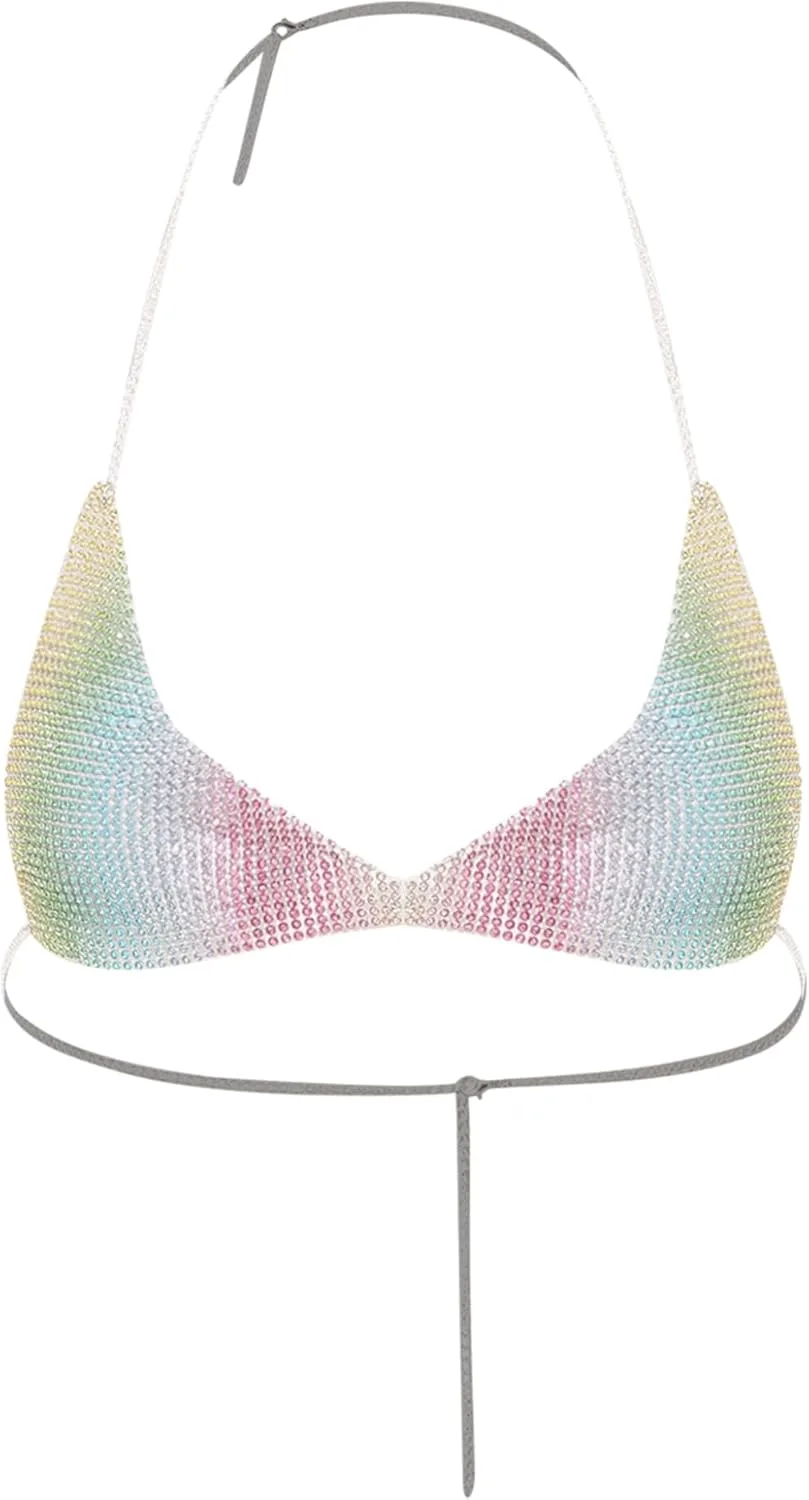 

Женский топ-бикини Lejafay с пайетками и треугольным вырезом