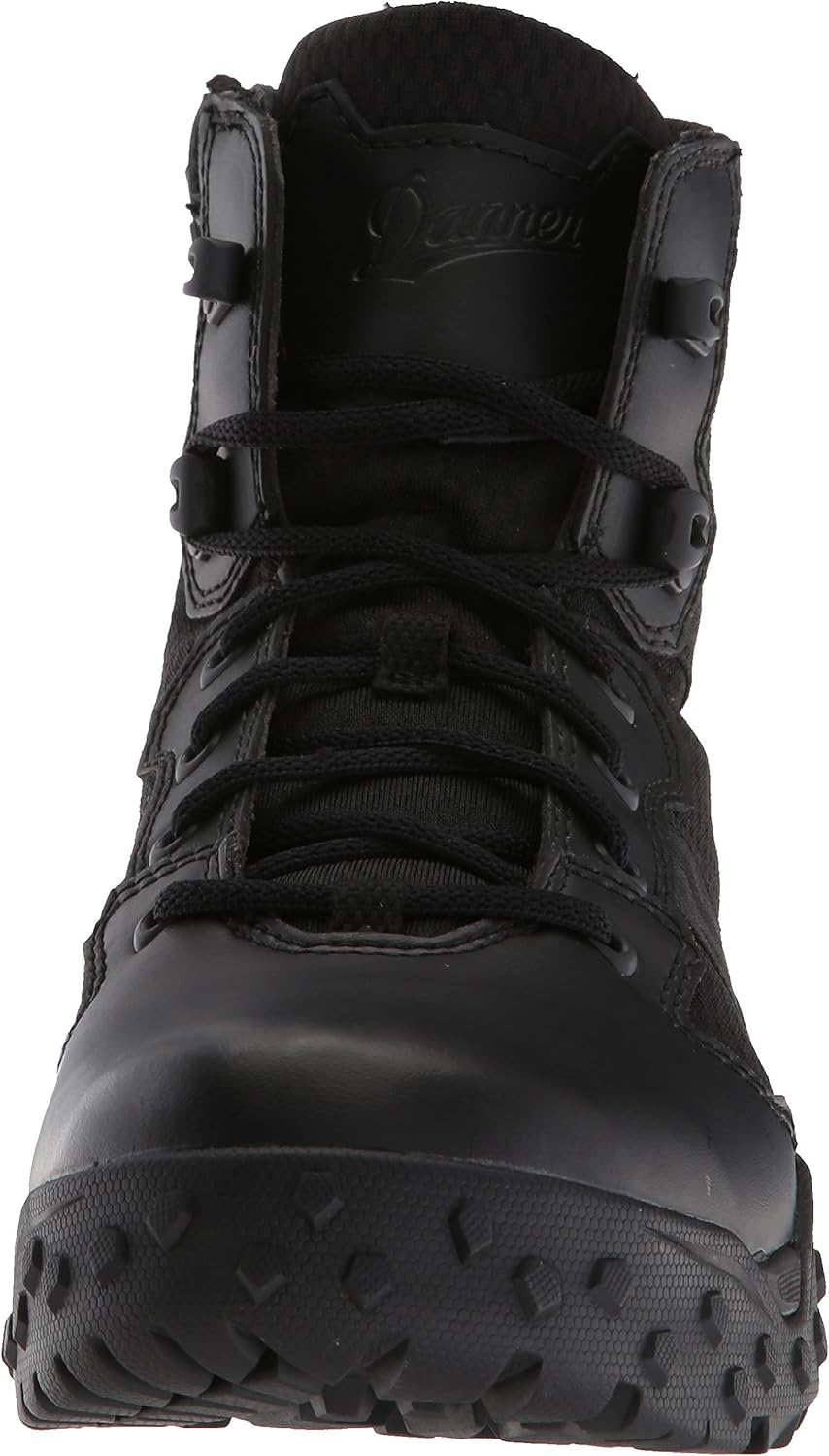 Тактические ботинки Danner Scorch 6 с боковой молнией для мужчин - дышащие, легкие, выполнены из кожи и текстиля, с амортизирующей подошвой и противоскользящей подошвой наружной части, черный — фото 2