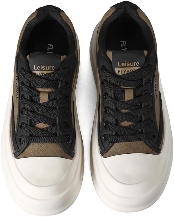 

Мужские стильные и кроссовки на платформе с увеличенным носком идеально подходят для дорожных поездок, занятий фитнесом и повседневных прогулок Meixi Mobile, черный/хаки