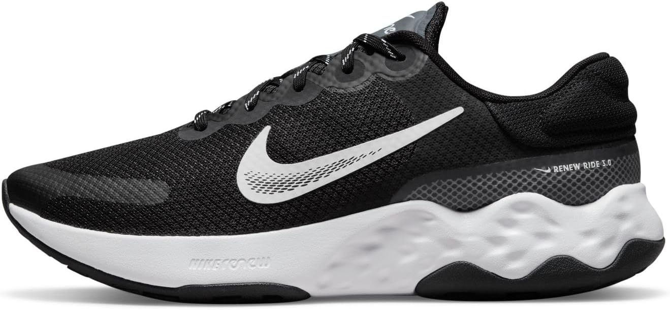 

Кроссовки Nike Renew Ride 3 для бега по шоссе, Black/White-Dk Smoke Grey-Smoke Grey