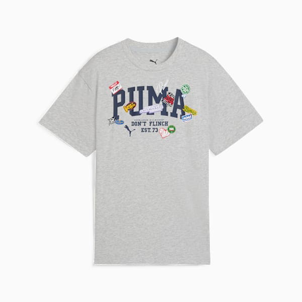 Баскетбольная футболка для больших детей Hooper Hotline Puma, серый — фото 4
