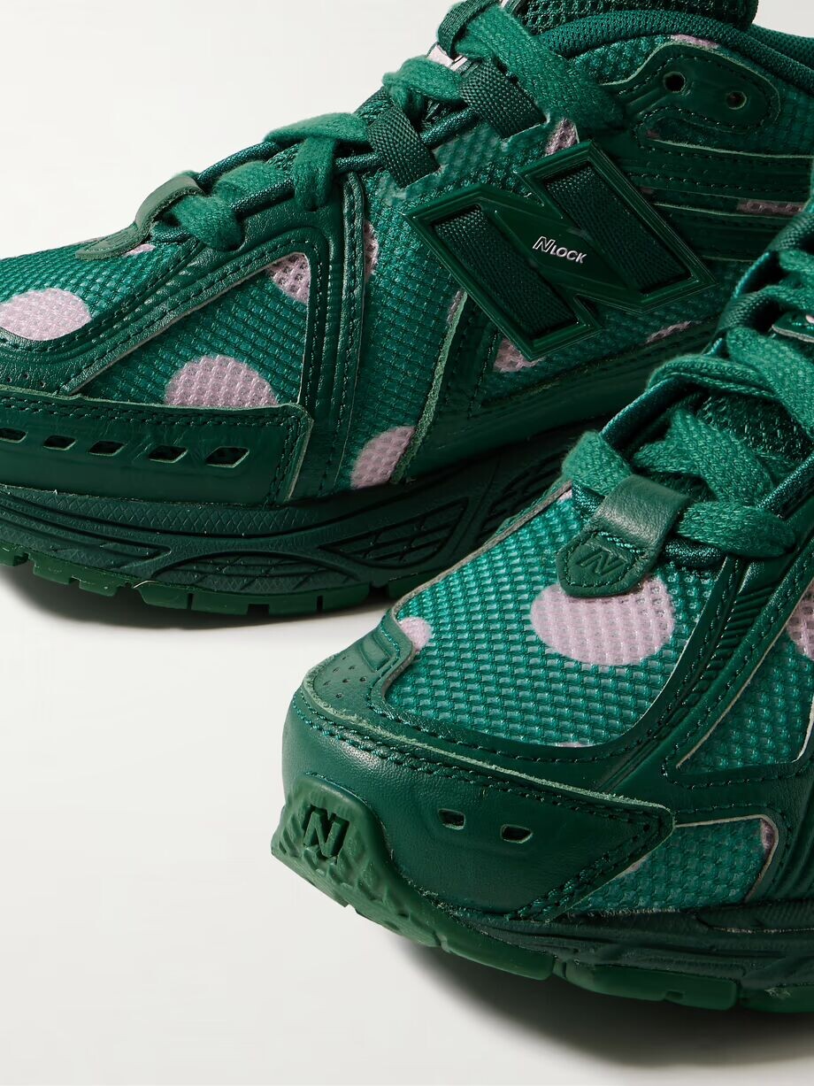 Кроссовки 1906 из искусственной кожи и сетки с резиновой отделкой New Balance, зеленый — фото 4