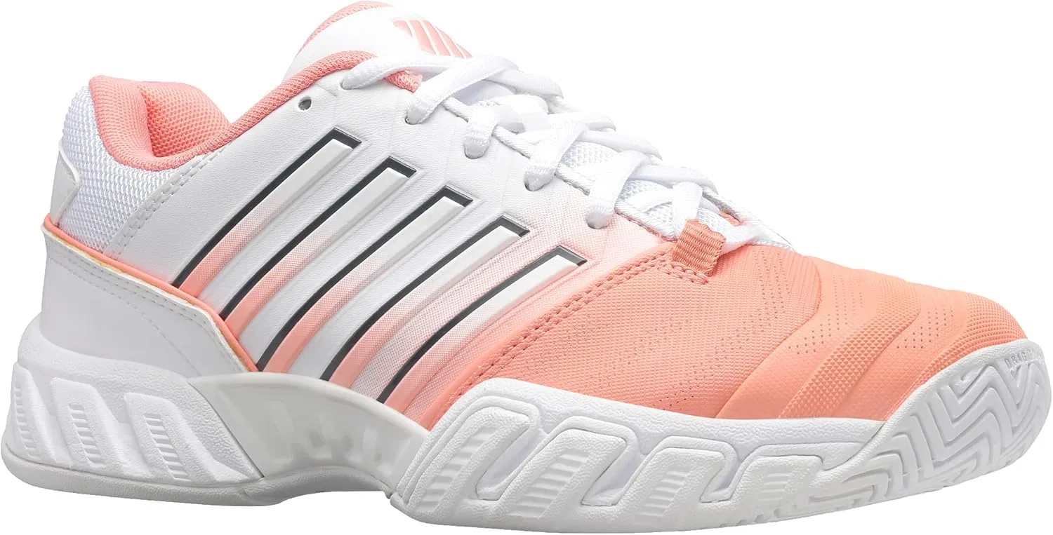 Кроссовки для тенниса K-Swiss Bigshot Light 4, цвет Peach Amber/White/Asphalt — фото 2