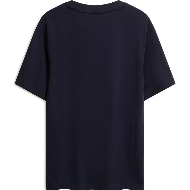 Calvin Klein Футболка CK Unisex с синим принтом на черном фоне — фото 3